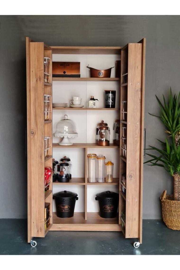 Erzak Dolabı 2 Kapak 180 cm Atlantik Çam