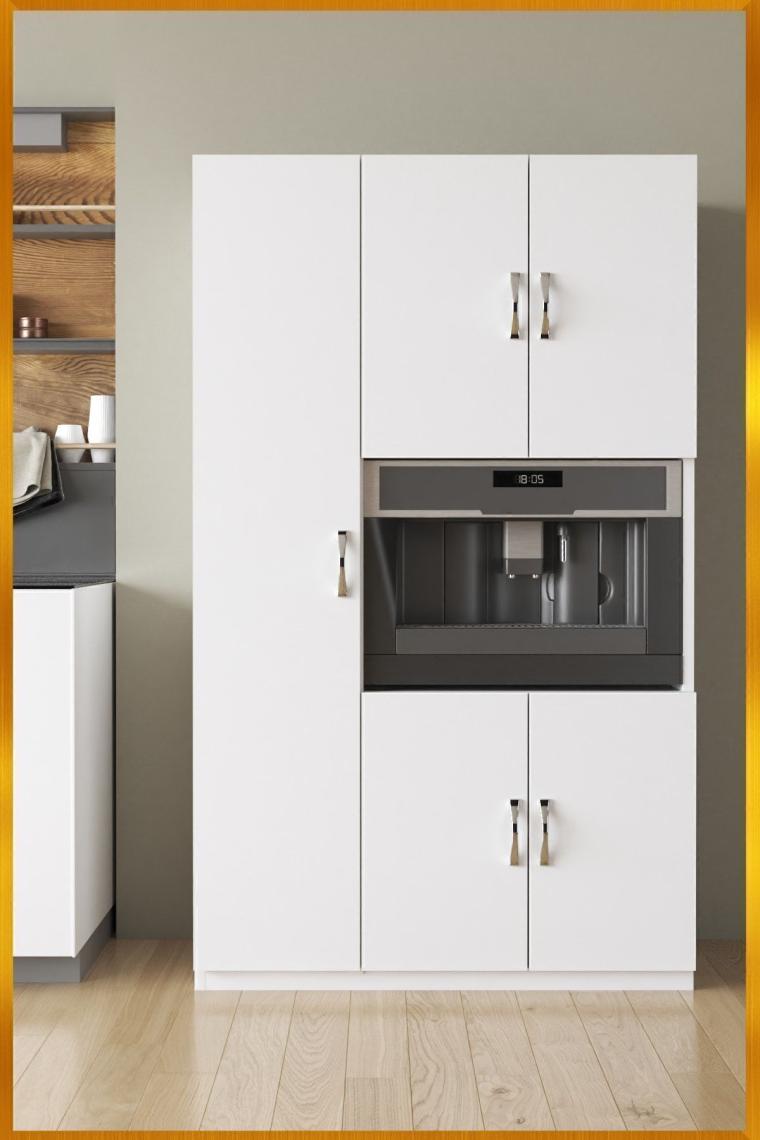 Ae-3030 Duygu 5 Kapaklı Beyaz Çok Amaçlı Mutfak & Banyo Dolabı, Kiler