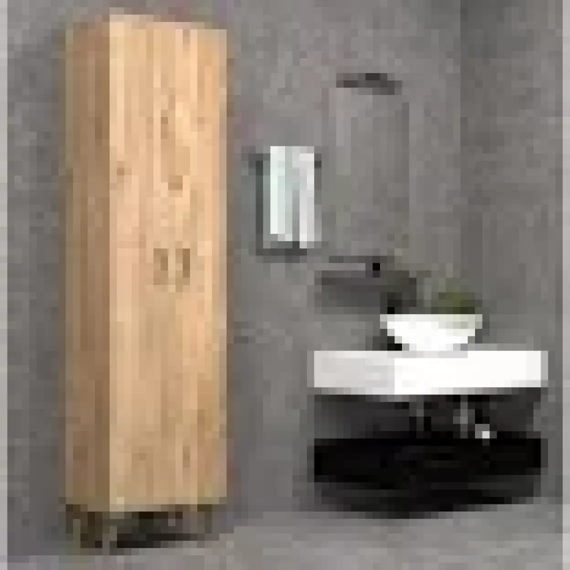 Tanmob 2 Kapılı 49CM Çok Amaçlı Dolap Çam - BDL0102