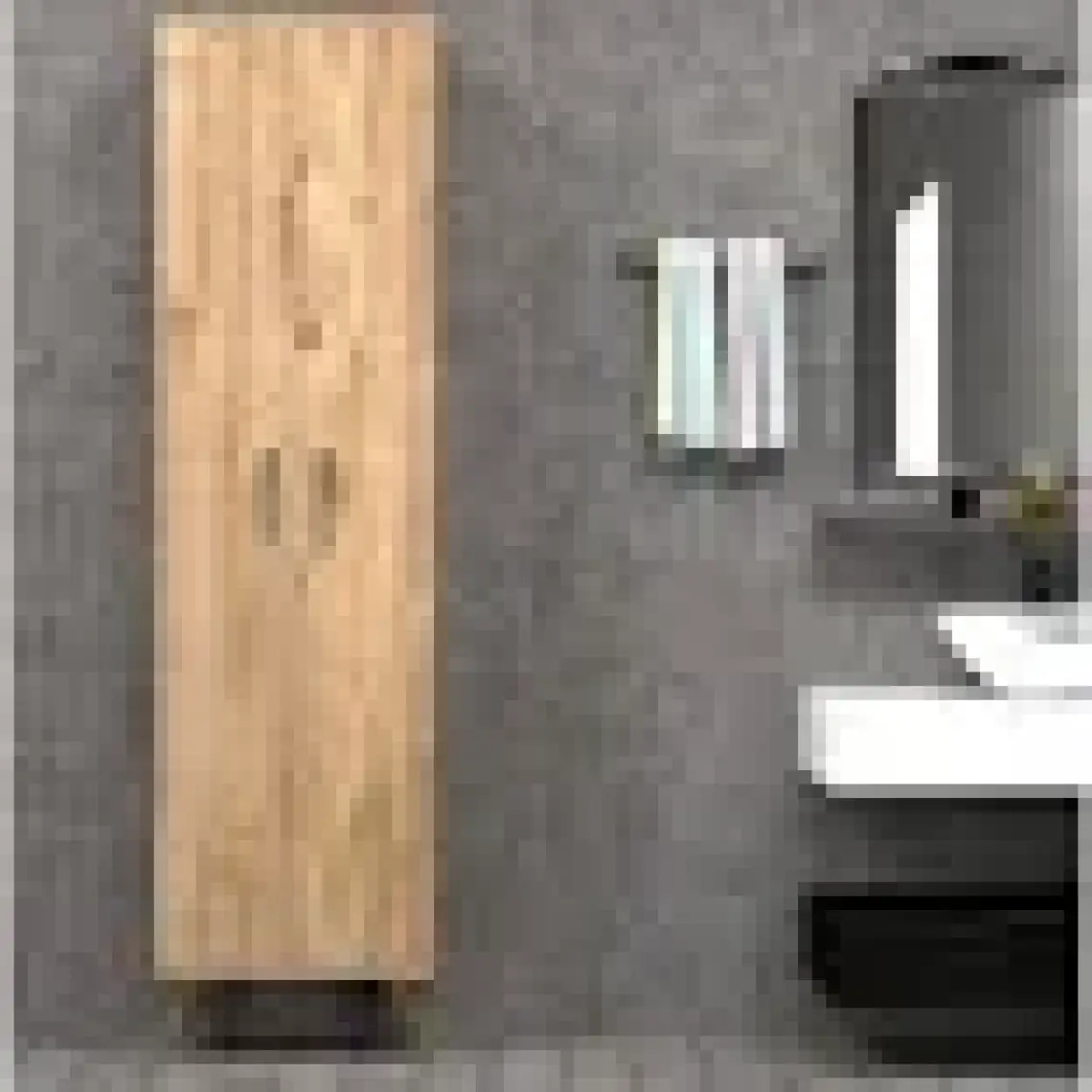 Tanmob 2 Kapılı 49CM Çok Amaçlı Dolap Çam - BDL0102
