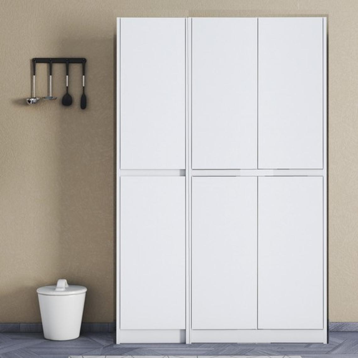 Ultra Çok Amaçlı 6 Kapaklı Mutfak Dolabı, Ayakkabılık, Banyo Dolabı, Kiler Dolabı Patentli