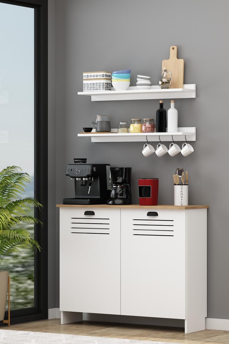Vega Kahve Köşesi 110 cm ( 90 cm ve 104 cm Petekler Için ) Petek Üstü Çok Amaçlı