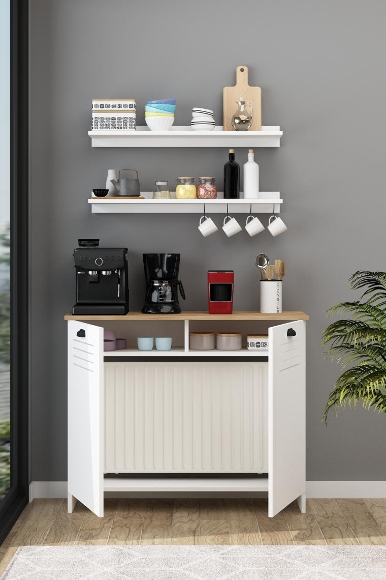Vega Kahve Köşesi 110 cm ( 90 cm ve 104 cm Petekler Için ) Petek Üstü Çok Amaçlı