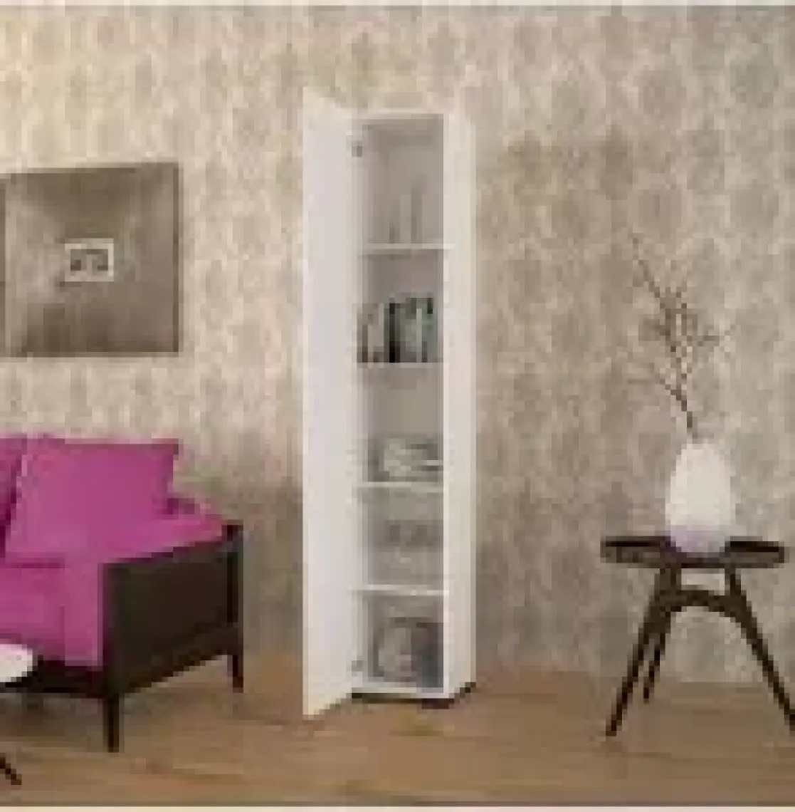 Modi̇layn Kayra Tek Kapak 5 Raflı Dolap