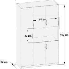 Ae-3030 Duygu 5 Kapaklı Beyaz Çok Amaçlı Mutfak, Banyo,kiler,balkon Dolabı