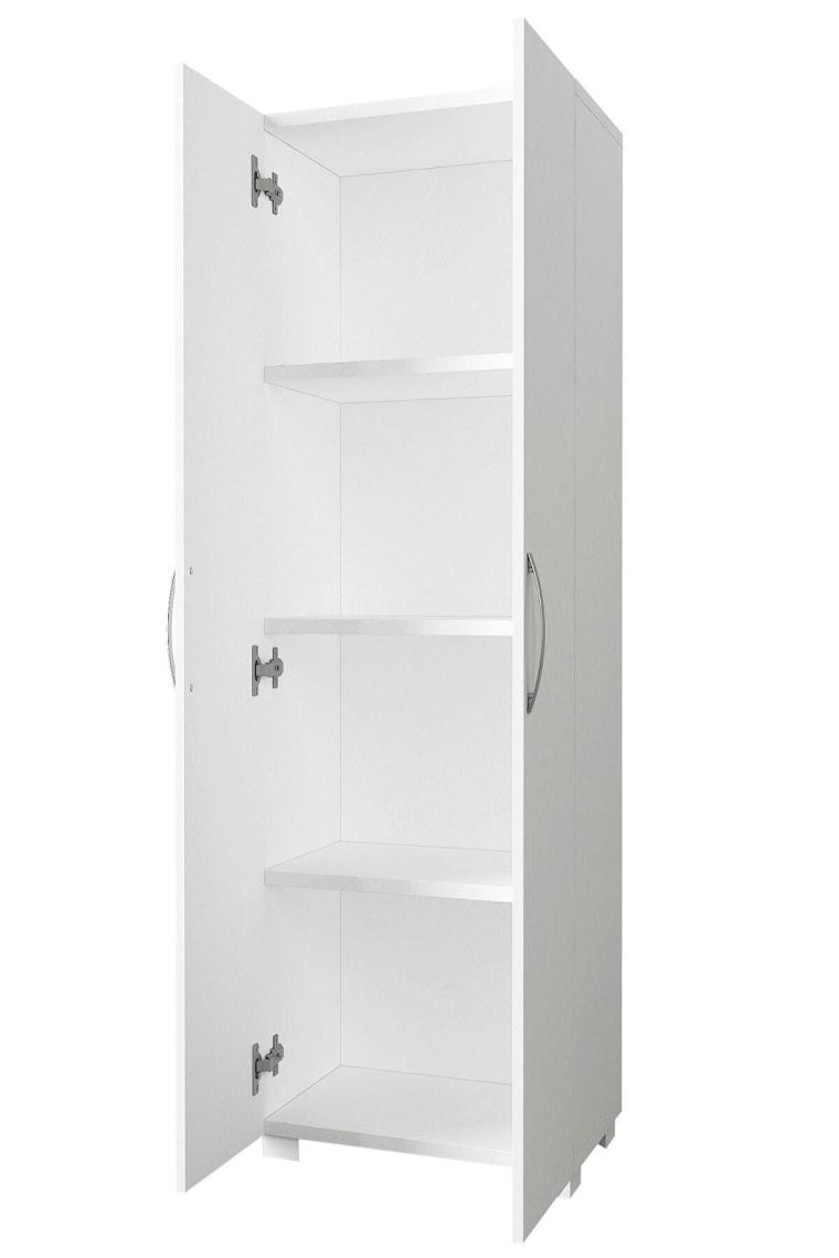 Dorpek Devika 2 Kapaklı Çok Amaçlı 4 Raflı Banyo Mutfak Dolabı Beyaz