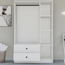 Gm 853 Home 3 Kapılı 2 Çekmeceli Düğme Kulplu Aynalı Gardırop