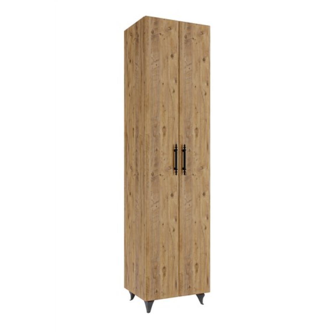Aeka AE-3085 Selen Çok Amaçlı Atlantik Çam Dolap 7 Raflı, 2 Kapaklı Mutfak Dolabı Kiler Dolabı Banyo Dolabı