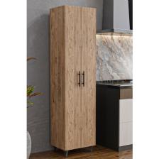 Aeka AE-3085 Selen Çok Amaçlı Atlantik Çam Dolap 7 Raflı, 2 Kapaklı Mutfak Dolabı Kiler Dolabı Banyo Dolabı