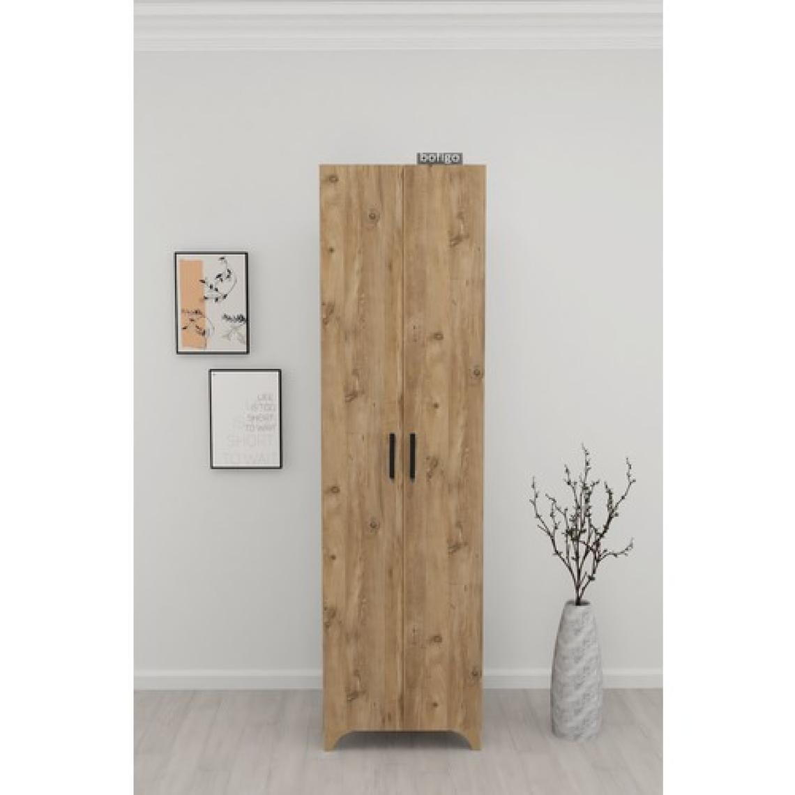 Bofigo 8 Raflı 2 Kapaklı Çok Amaçlı Mutfak Dolabı Banyo Dolabı Çok Amaçlı Dolap Cemre Çam