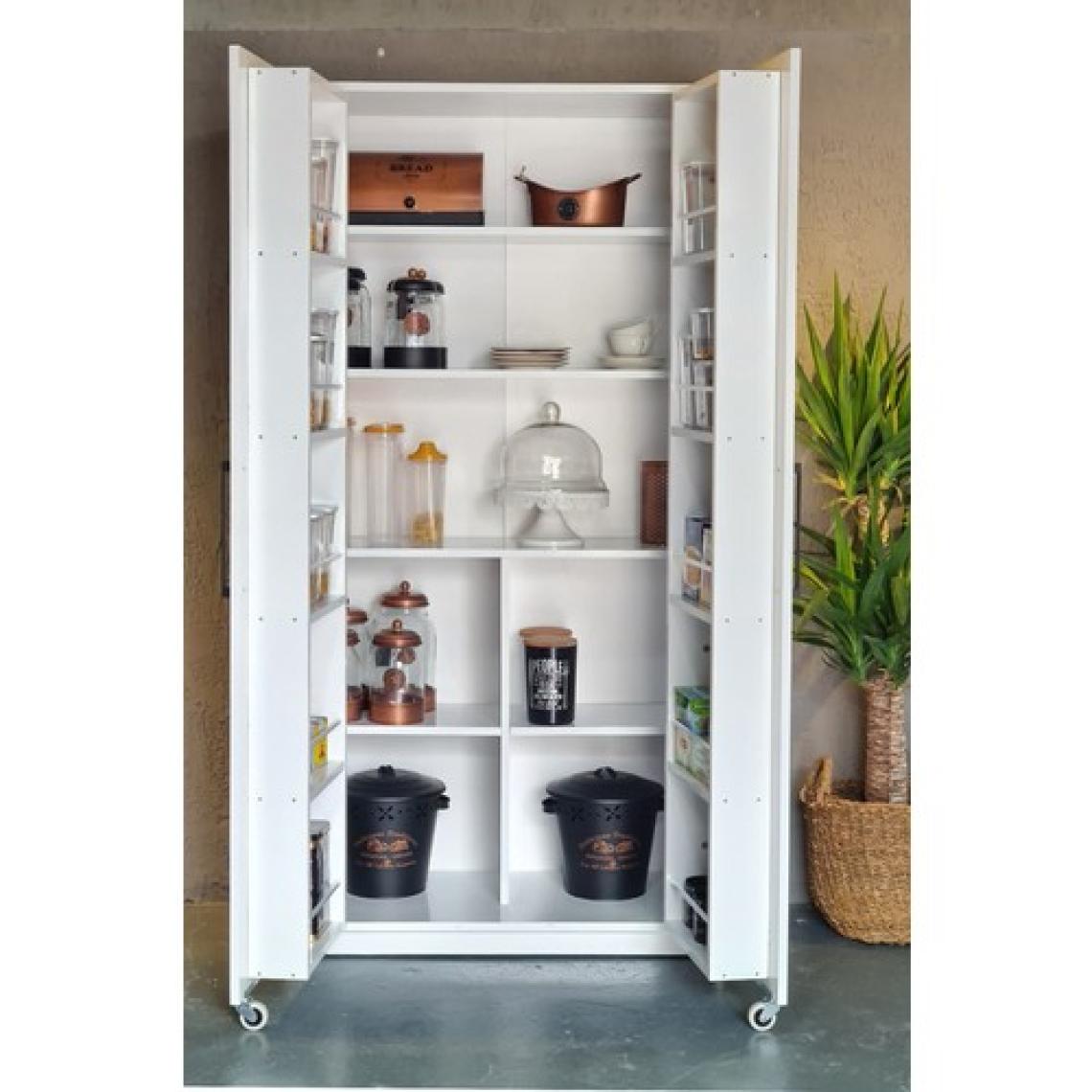 Avm Park Erzak Dolabı 2 Kapak 180 cm Beyaz