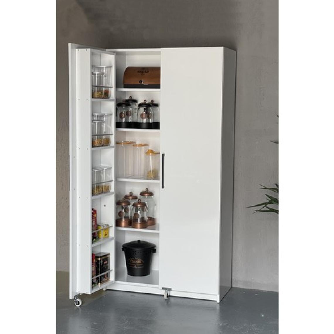Avm Park Erzak Dolabı 2 Kapak 180 cm Beyaz