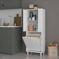 Gamzem Mutfak 55x138 Cm Mutfak Erzak Kiler Depolama Düzenleyici Dolabı