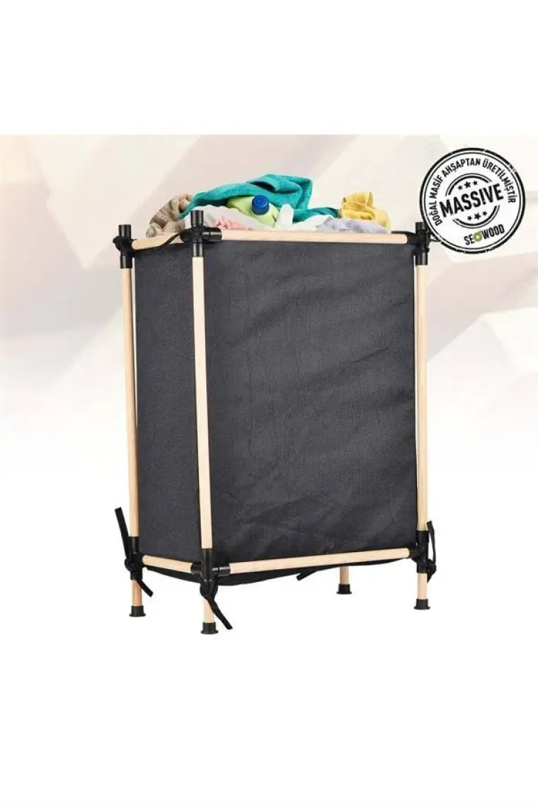 Kosova Seo- 8172 Ahşap Çok Amaçlı Sepet (57*76*28)