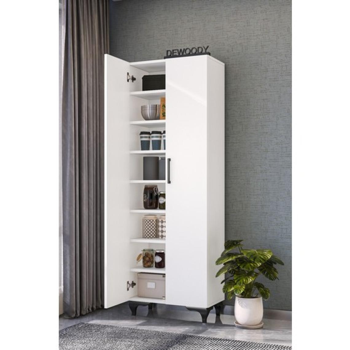 Dewoody 8 Raflı Kalın Raflı Çok Amaçlı Mutfak Banyo Dolabı