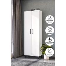 Dewoody 8 Raflı Kalın Raflı Çok Amaçlı Mutfak Banyo Dolabı