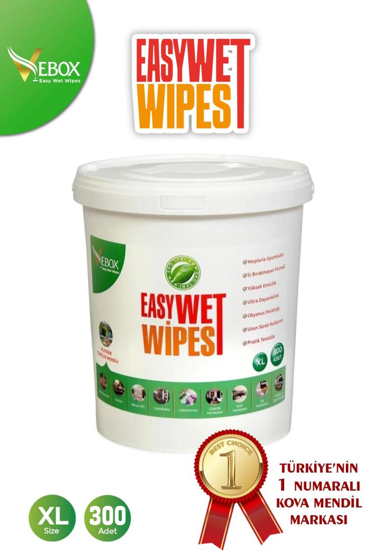 Vebox Easy Wet Wipes Kokusuz Islak Mendil Eko 300 Yaprak