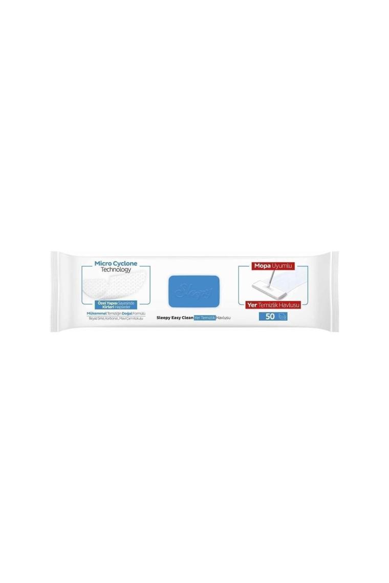 Easy Clean Çamaşır Suyu Katkılı Mopa Uyumlu Yer Temizlik Havlusu&mendili 50 Yaprak
