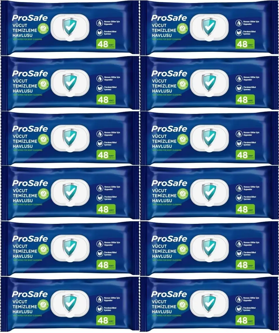 Prosafe Vücut Temizleme Havlusu 48'li x 12