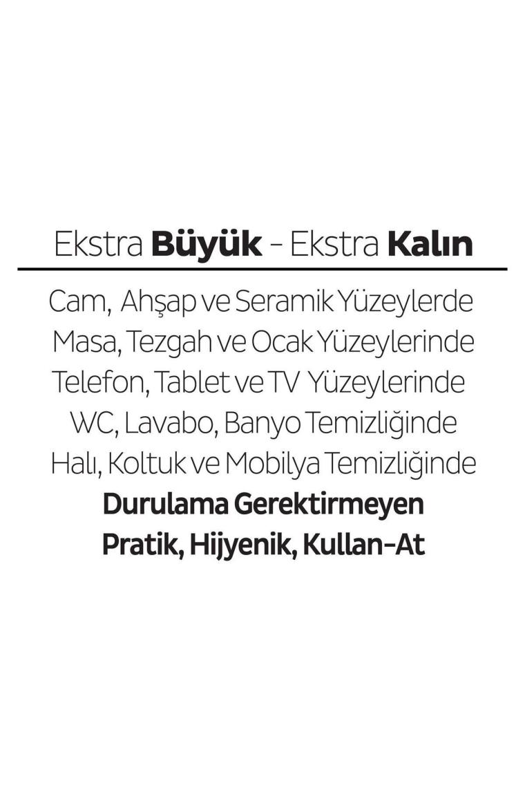 Easy Clean Lilyum Buketi Yüzey Temizlik Havlusu&mendili 100 Yaprak