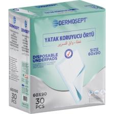 Dermosept - Hasta Altı Serme Bezi 60 x 90 - 30 Adetli