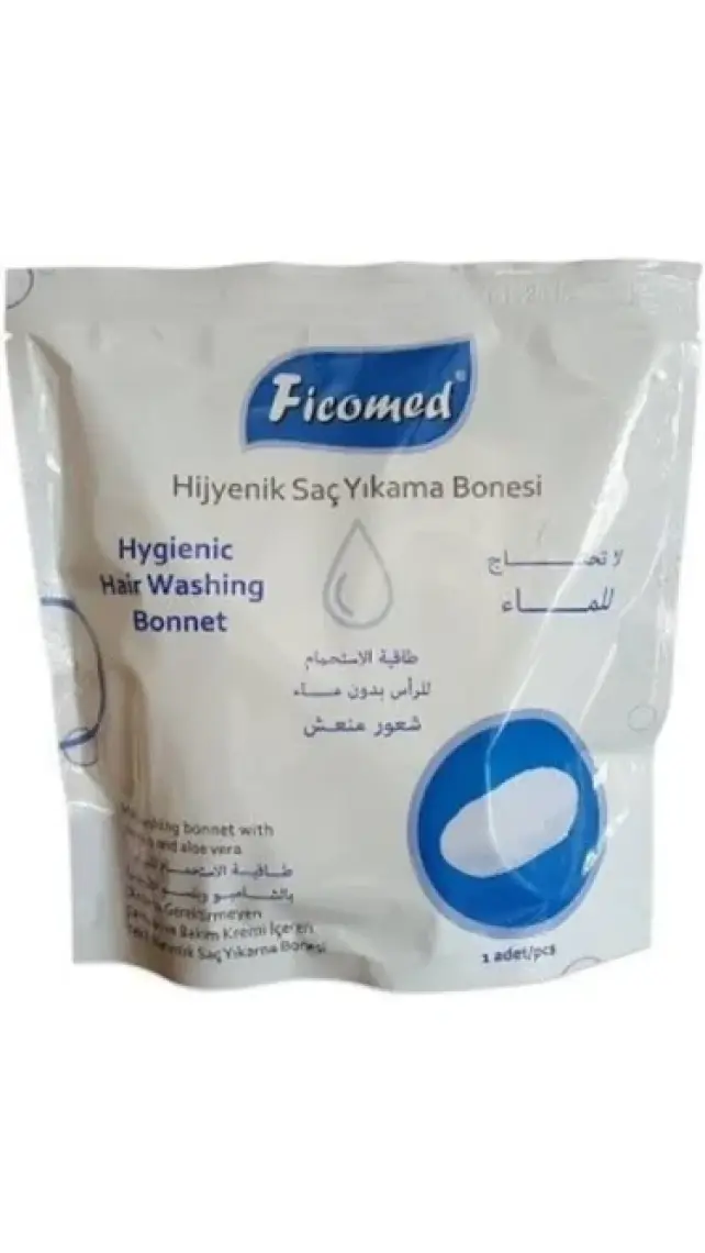 Ficomed Hijyenik Saç Yıkama Bonesi Tekli