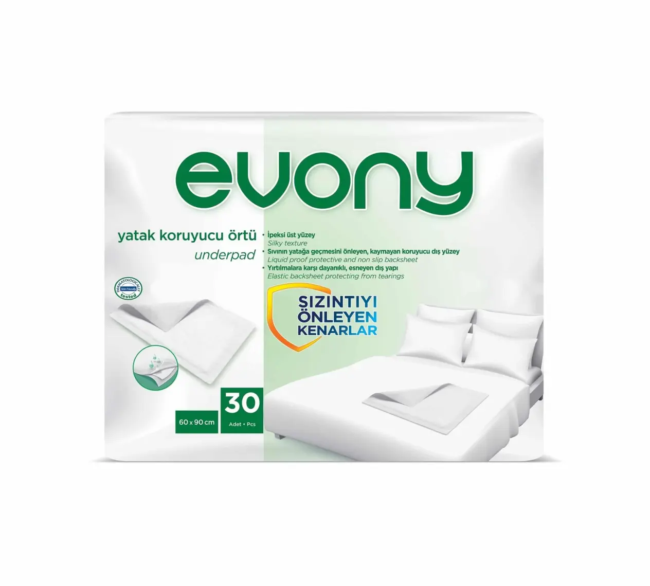 Evony Hasta Altı Örtüsü 90X60 Cm. 30 Adet