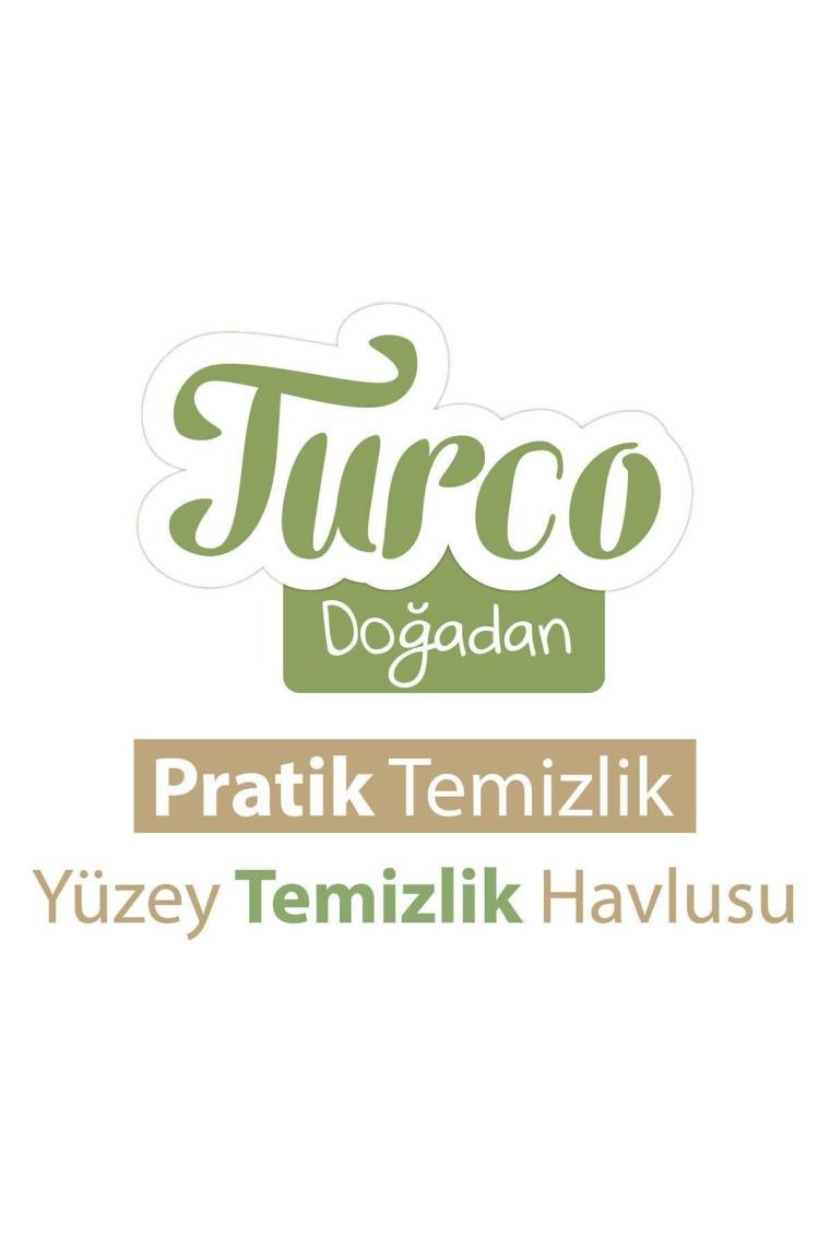 Turco Doğadan Pratik Yüzey Temizlik Havlusu 2X100 (200 Yaprak)