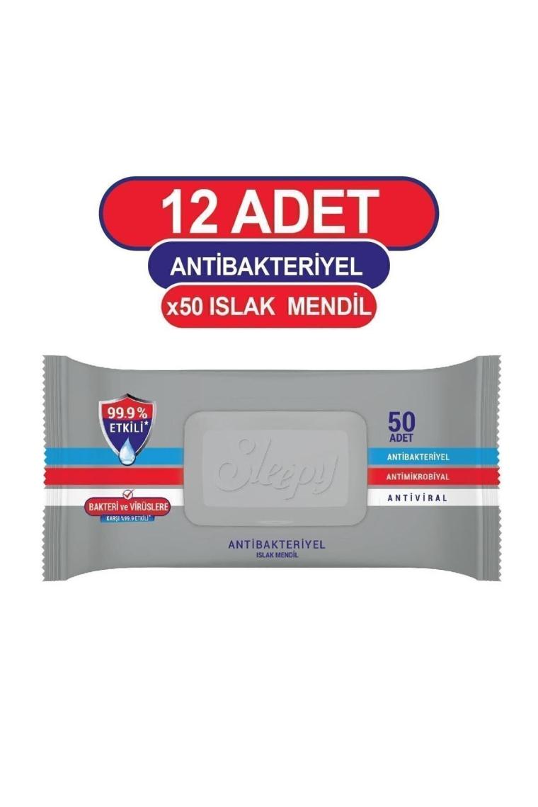 Antibakteriyel Islak Havlu 12x50