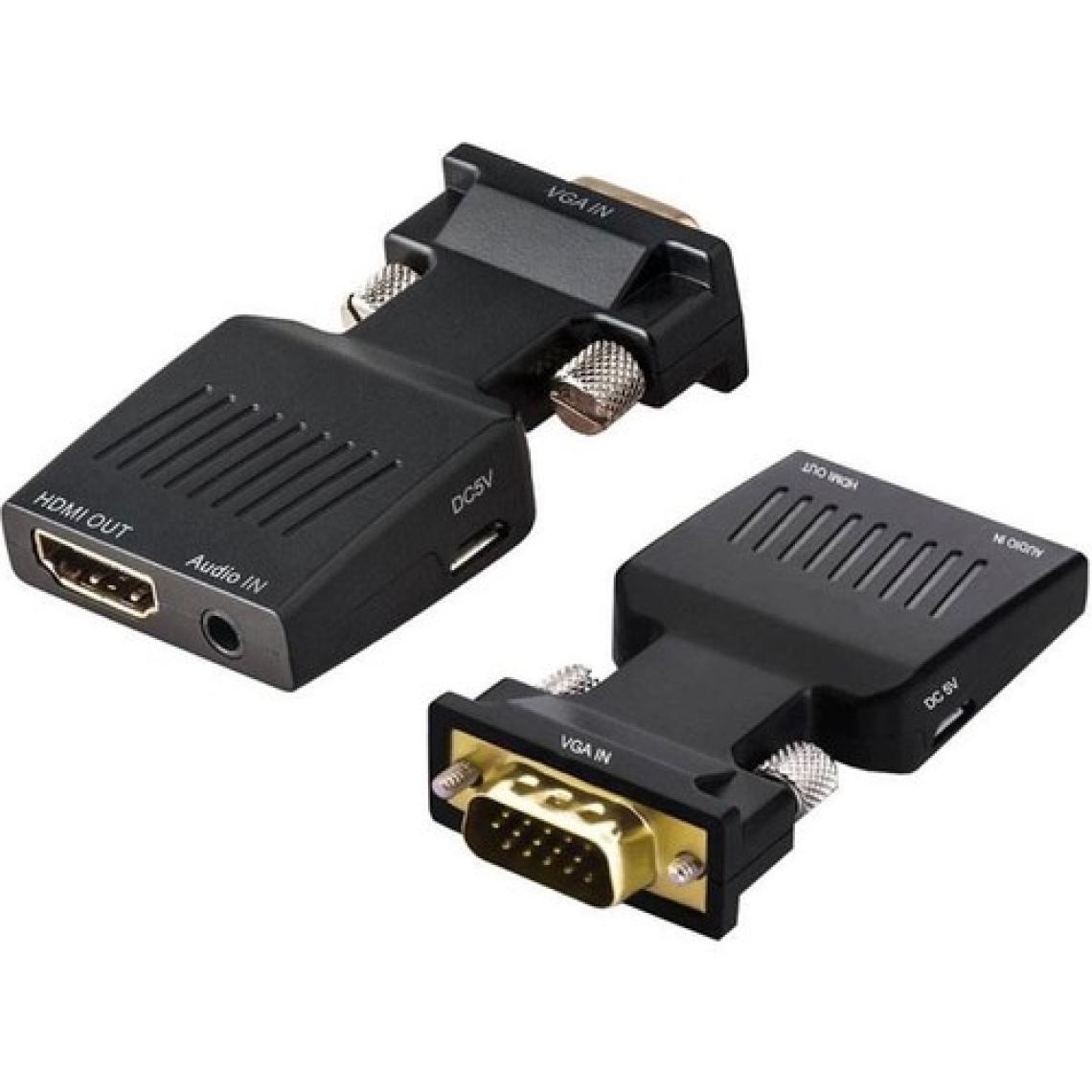 Molix Aktif VGA HDMI Çevirici VGA To Hdmı Çevirici Vga+Audio To HDMI Converter 1080P