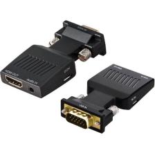 Molix Aktif VGA HDMI Çevirici VGA To Hdmı Çevirici Vga+Audio To HDMI Converter 1080P