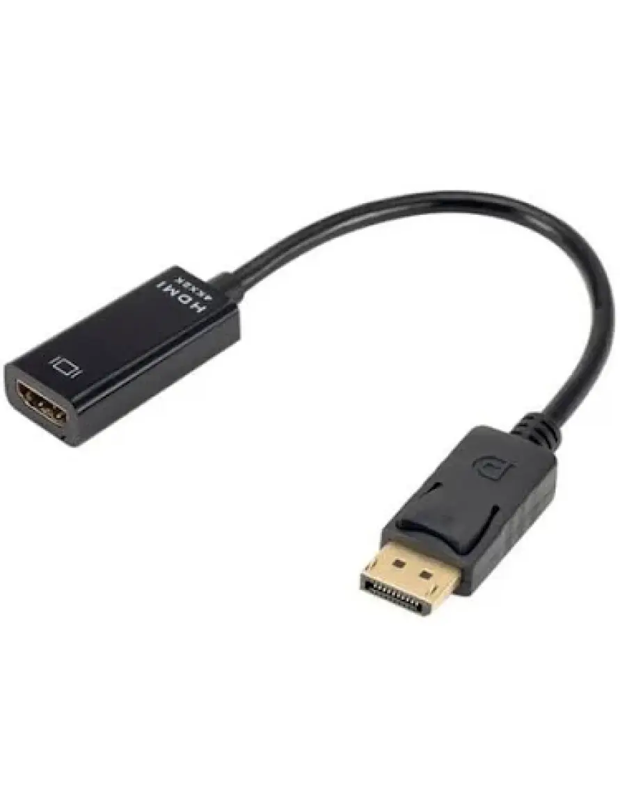Maxgo 2168 4k Displayport To HDMI Kablo Display Port Çevirici Dönüştürücü Mini Siyah