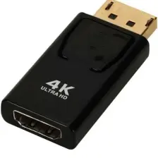 Maxgo 2168 4k Displayport To HDMI Kablo Display Port Çevirici Dönüştürücü Mini Siyah