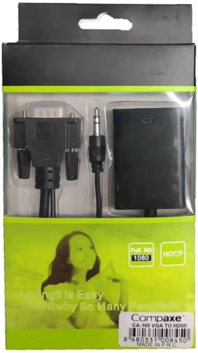 COMPAXE CA-100 0.15metre VGA- HDMI Görüntü Adaptörü