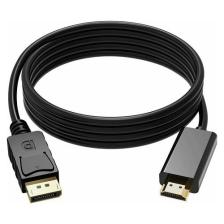 Maxgo 2077 Displayport To HDMI Kablo Display Port Çevirici Dönüştürücü Mini Adaptör 1.8 M