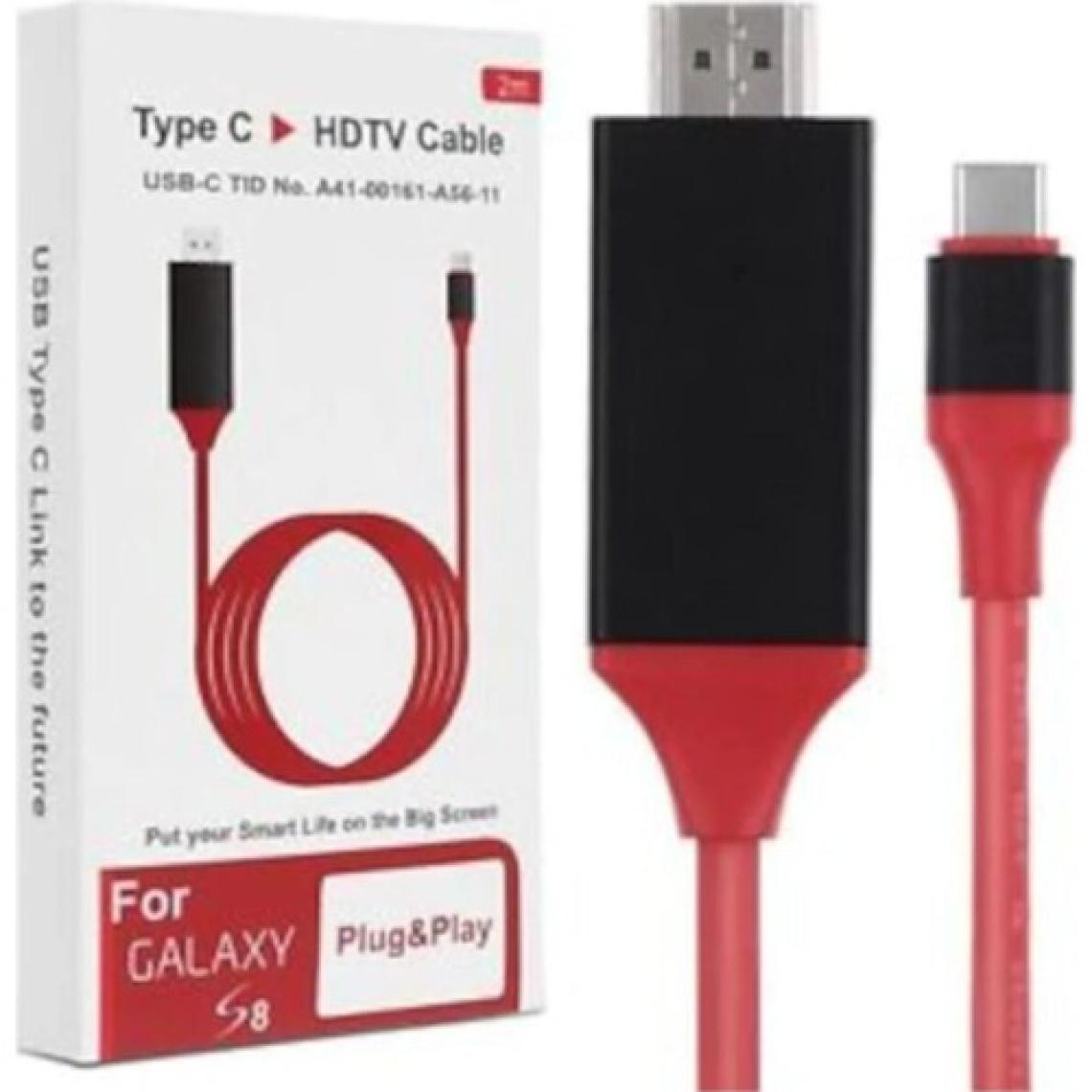 Brs Type-C To Hdmı 4K Tv Ses Görüntü Kablosu Samsung S8 / S9 / S10 Uyumlu HDMI Kablo