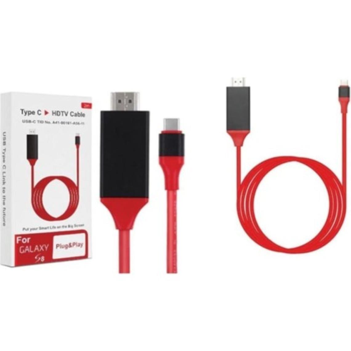 Brs Type-C To Hdmı 4K Tv Ses Görüntü Kablosu Samsung S8 / S9 / S10 Uyumlu HDMI Kablo