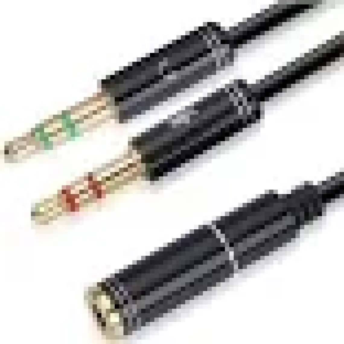 Aogo Kulaklık Mikrofon Ayırıcı Kablo Aparat 3.5mm Dişi 2x3.5mm Erkek Kulaklık Mic Audio Y Splitter Headphone
