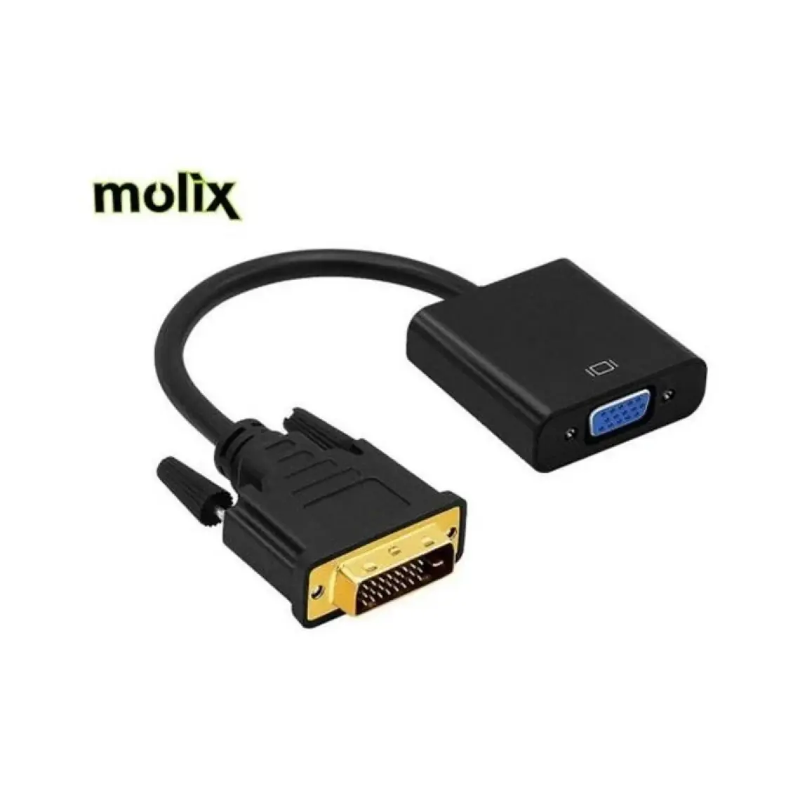 Molix MX1300 DVI To VGA Aktif Dönüştürücü Kablo (Dvı-D Erkek VGA Dişi)