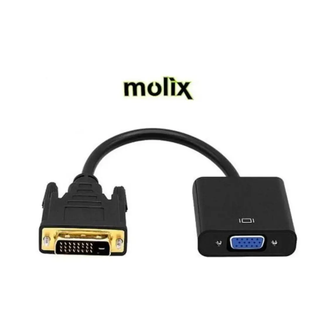 Molix MX1300 DVI To VGA Aktif Dönüştürücü Kablo (Dvı-D Erkek VGA Dişi)
