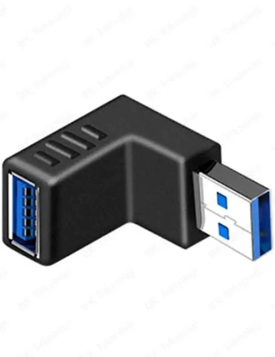 BK Teknoloji USB 3.0 Aşağı Açılı Konnektör Erkek Dişi 90 Derece Uzatma Adaptörü