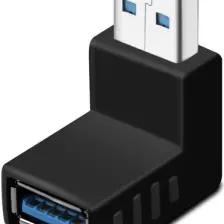 BK Teknoloji USB 3.0 Aşağı Açılı Konnektör Erkek Dişi 90 Derece Uzatma Adaptörü