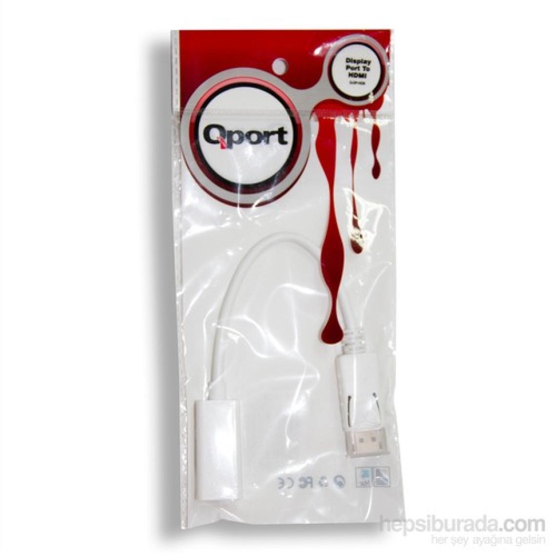 Qport Q-DP-HDB Display Portundan HDMI Çevirici (16 CM)