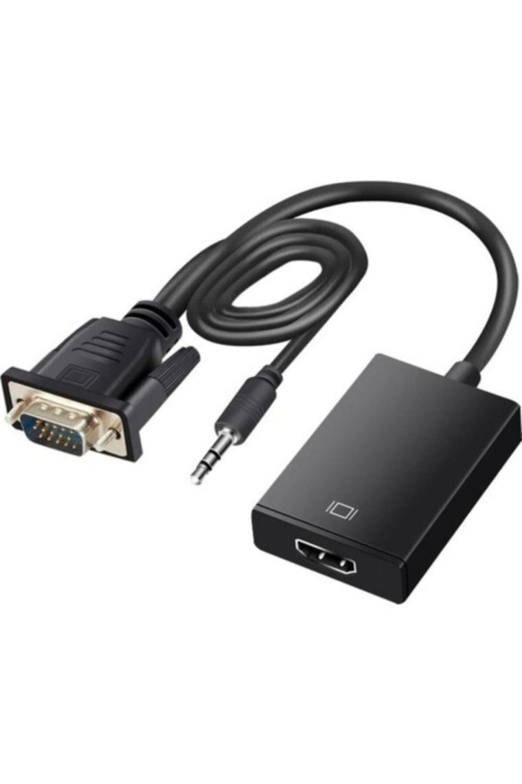 Brs VGA To HDMI Çevirici VGA + Audio To HDMI Converter