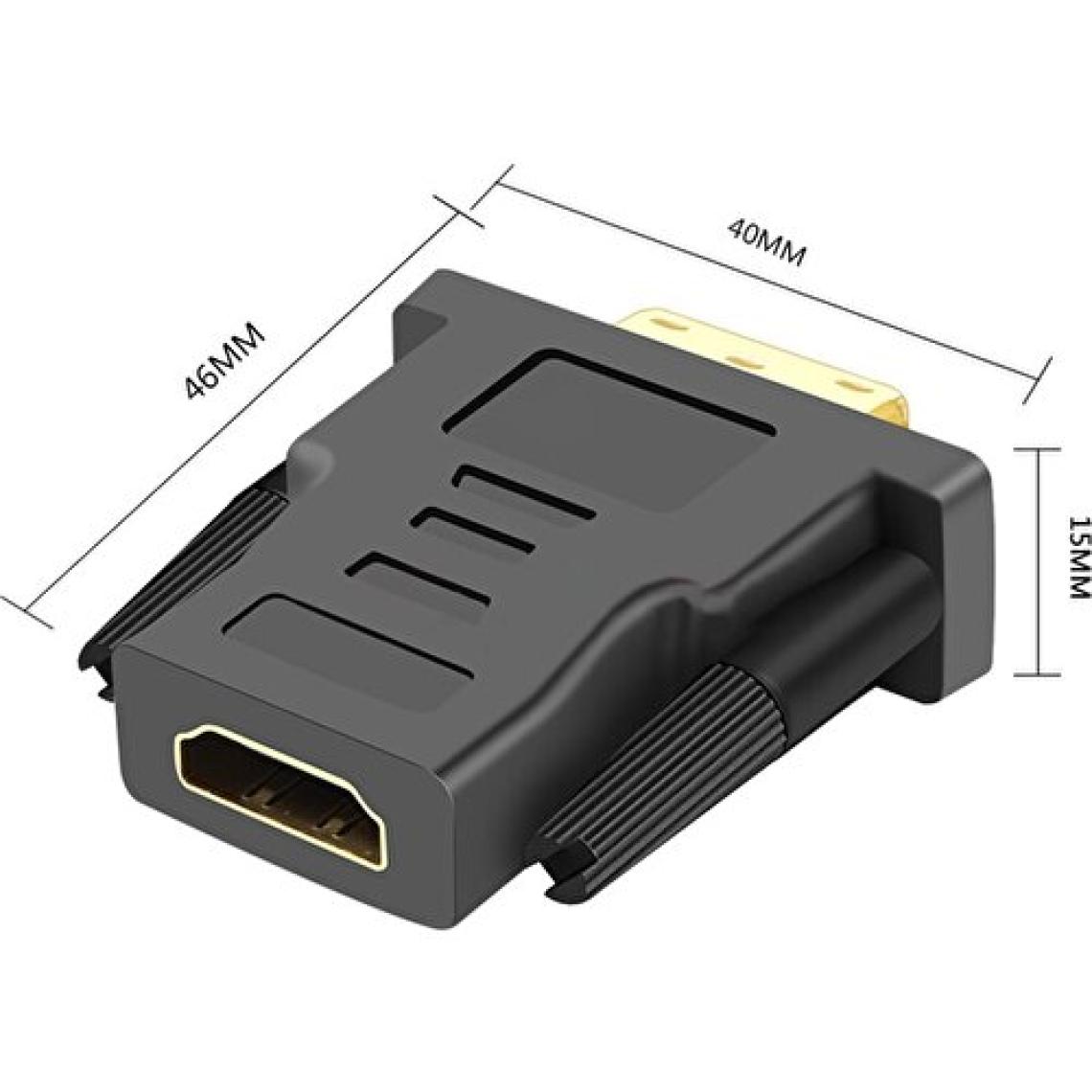 Codegen DVI 24+1 Pin Erkek - HDMI Dişi Çevirici Adaptör CDG-CNV37