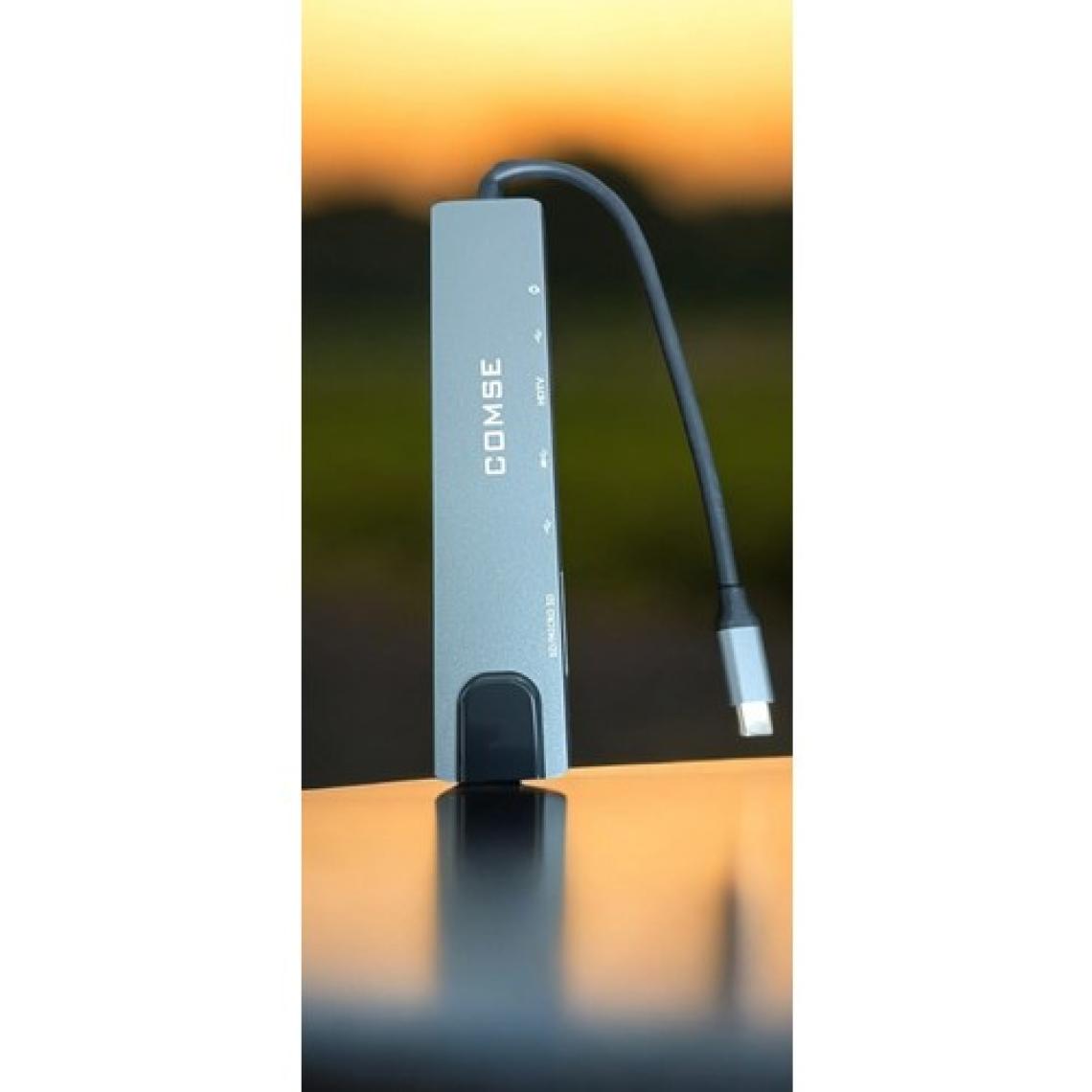 Comse Macbook Pro Air Uyumlu USB Type-C 8 Hub Dönüştürücü Çevirici Çoklayıcı USB Hdmı Micro Sd 8 Girişli