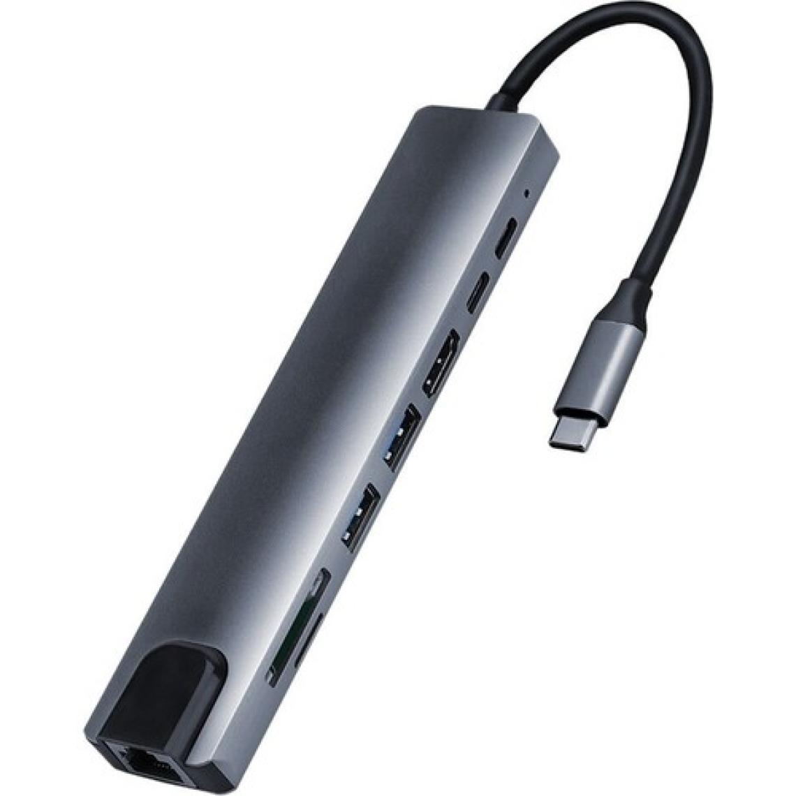 Bintech 8 In 1 Type-C To 4K HDMI Gigabit Ethernet Lan Adaptör