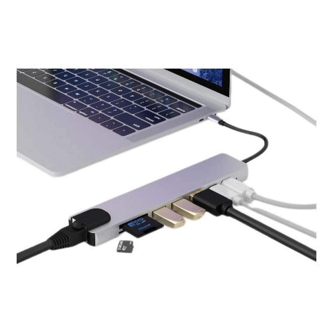 Bintech 8 In 1 Type-C To 4K HDMI Gigabit Ethernet Lan Adaptör