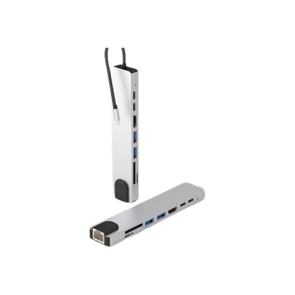 Bintech 8 In 1 Type-C To 4K HDMI Gigabit Ethernet Lan Adaptör