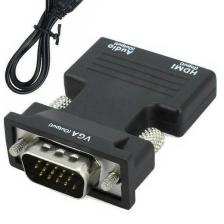 Maxgo 2163 Ses Destekli HDMI To Vga Kablo Çevirici Dönüştürücü